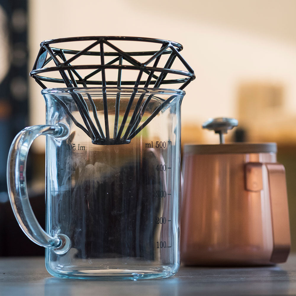Diamond Wireframe Pour Over Coffee Dripper