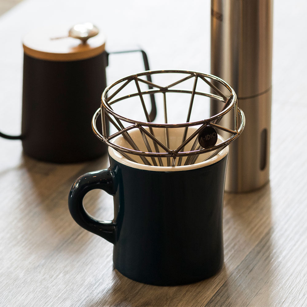 Diamond Wireframe Pour Over Coffee Dripper