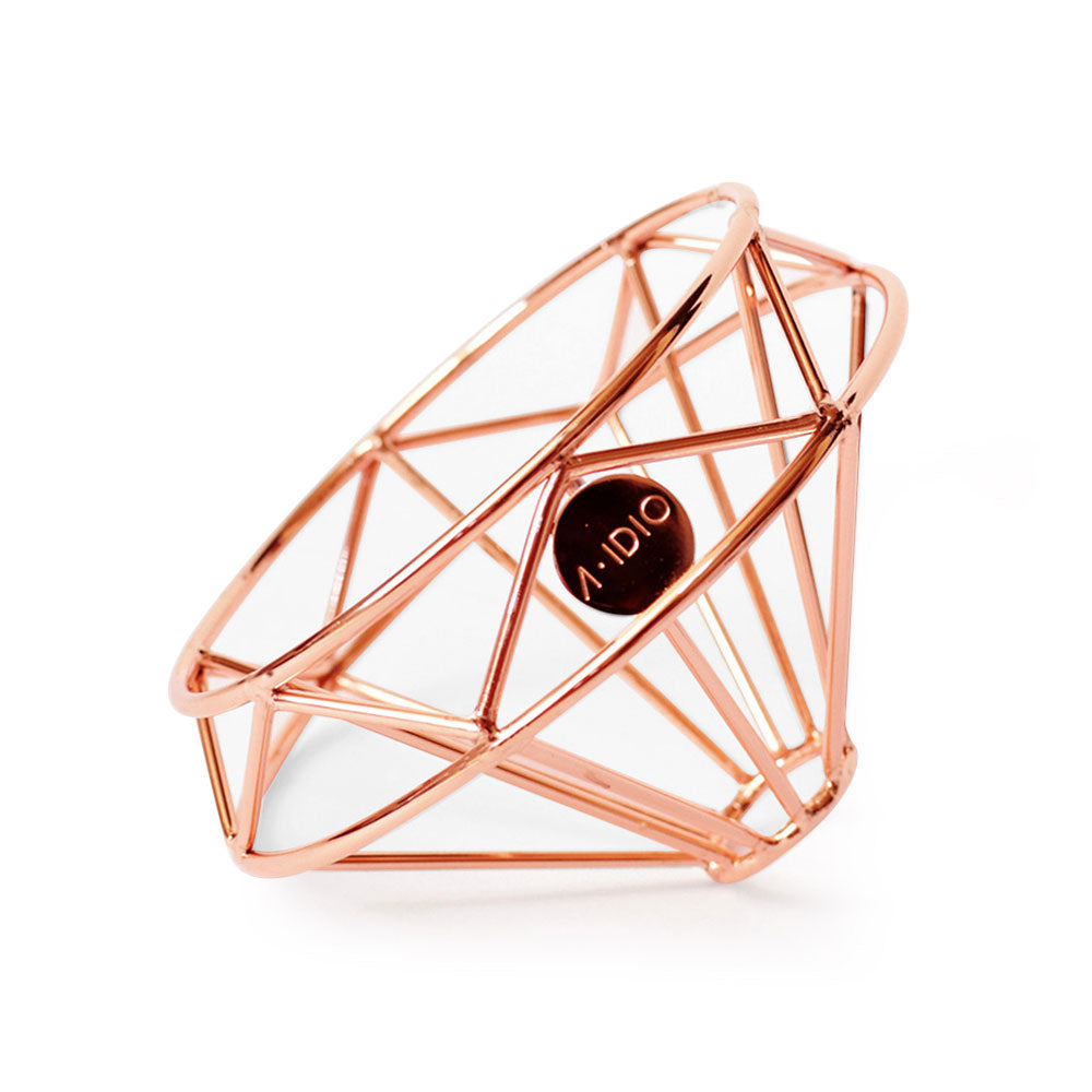 Diamond Wireframe Pour Over Coffee Dripper