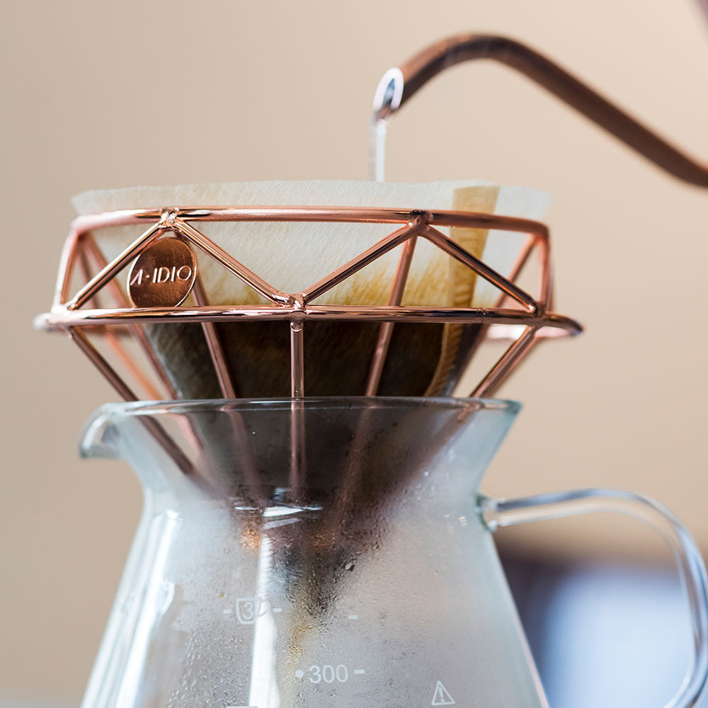 Diamond Wireframe Pour Over Coffee Dripper