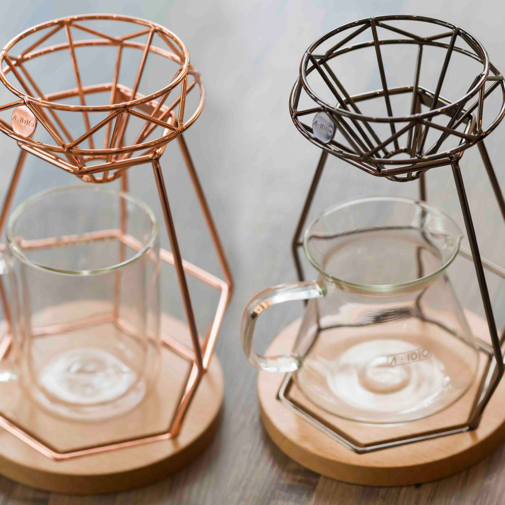 Diamond Wireframe Pour Over Coffee Stand