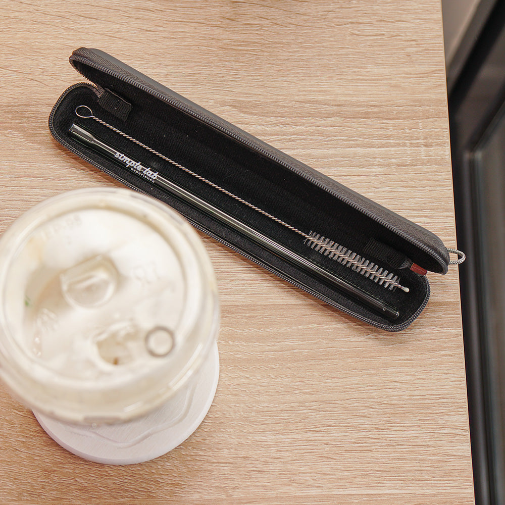 Essento Reusable Glass Straw Set