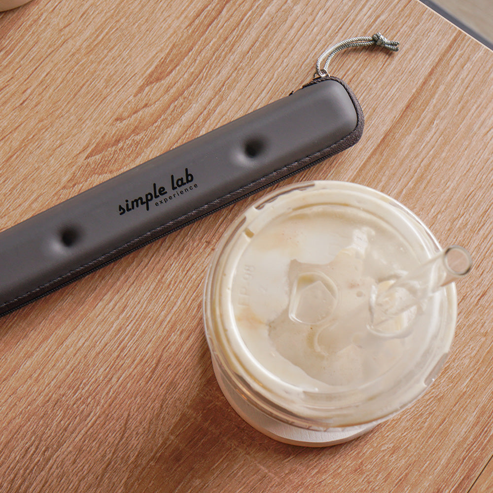 Essento Reusable Glass Straw Set