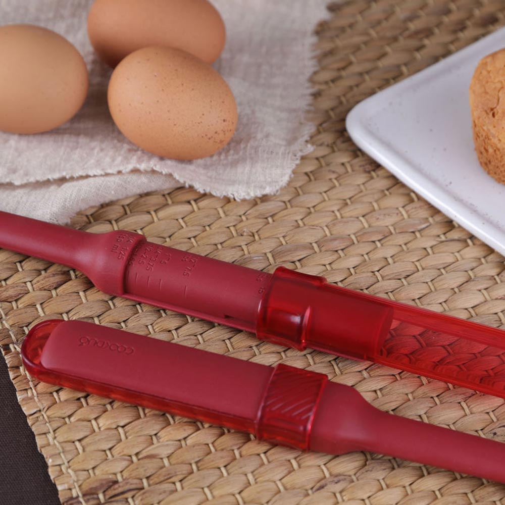 Mix & Measure Silicone Spoon - with adjustable measuring spoon