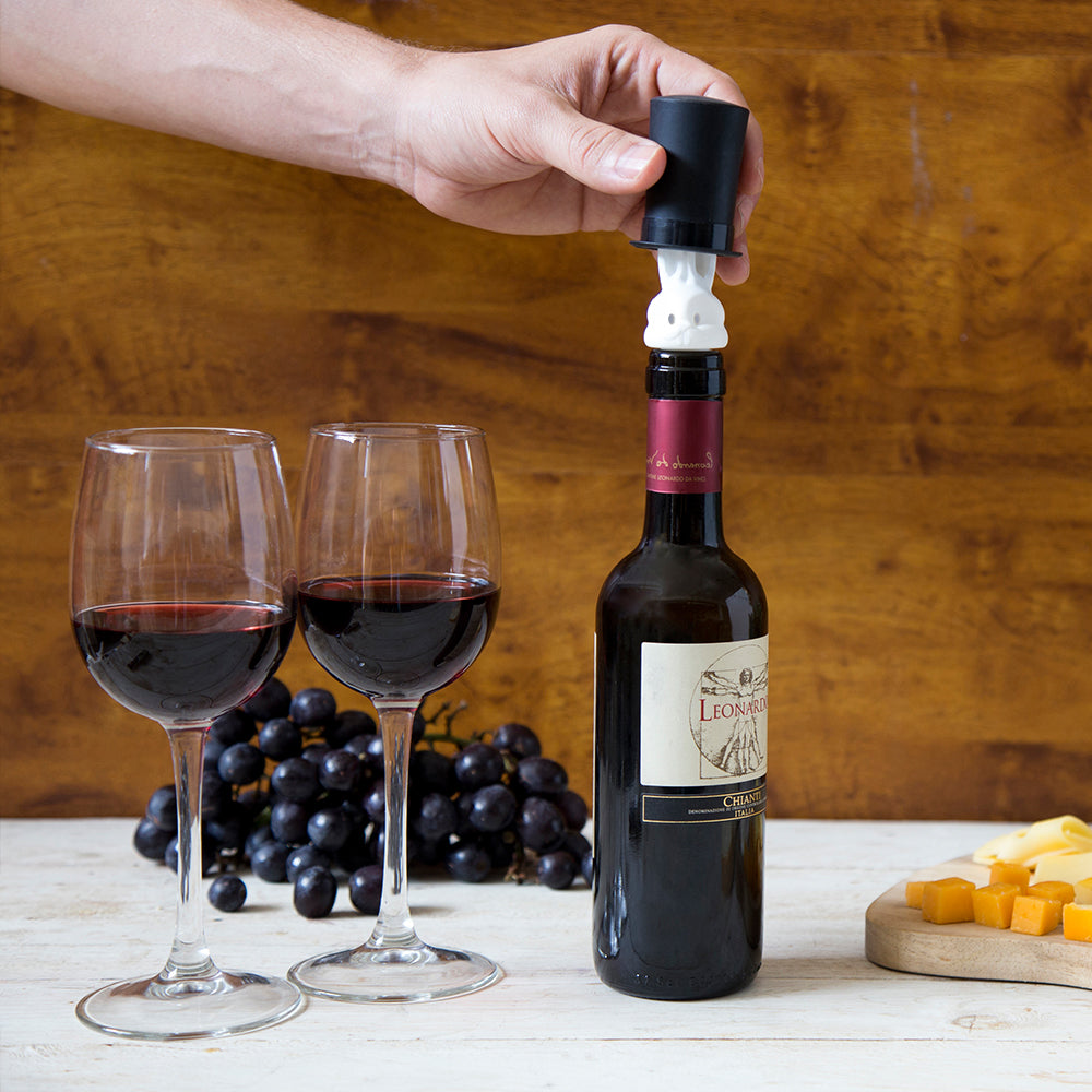 Barney - Wine Pourer and Stopper Set