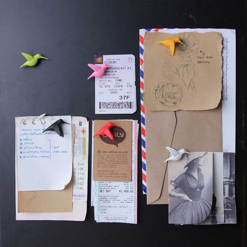 Hummingbird Message Magnet Set