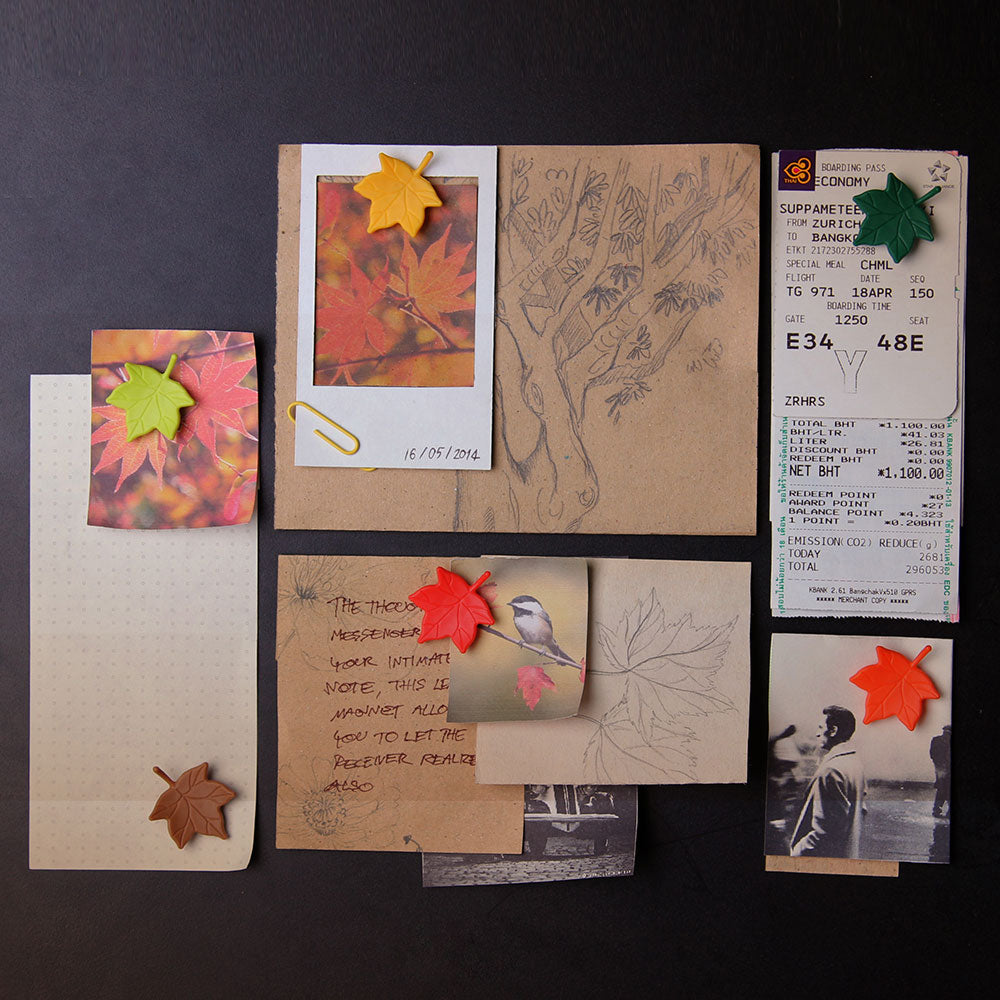 Leaf a Message Magnet Set