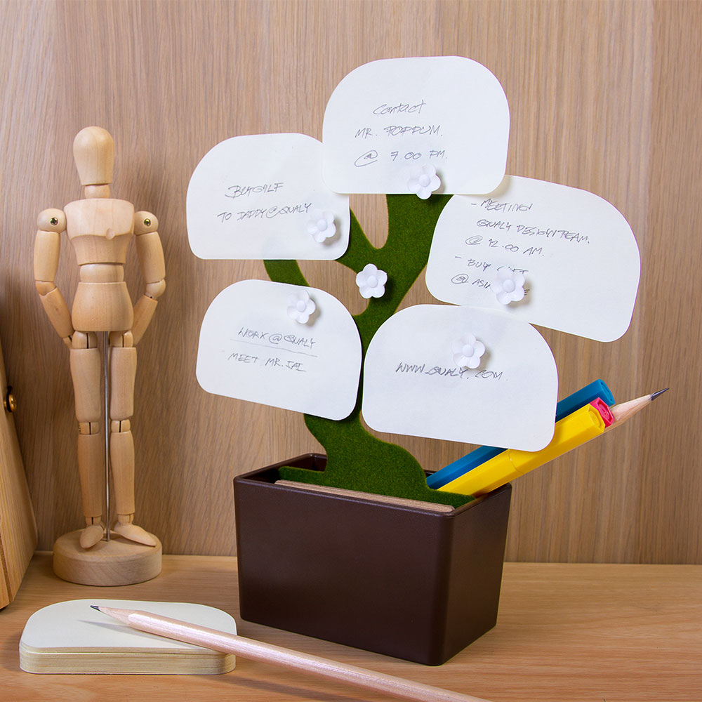 Desk Bonsai Stationery Holder cum Memo Board