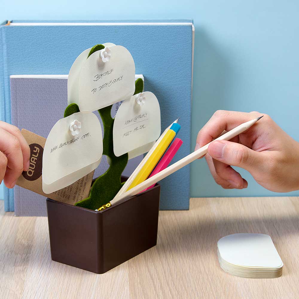Desk Bonsai Stationery Holder cum Memo Board
