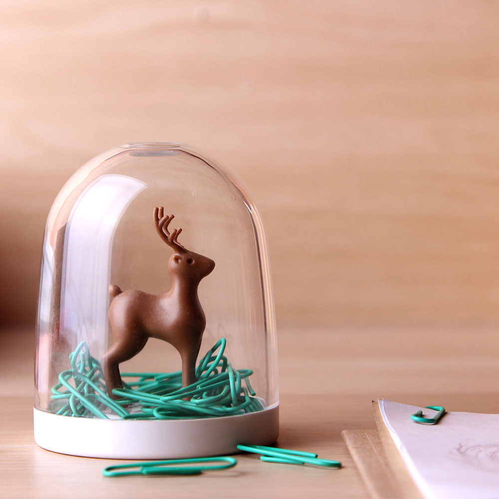 Deer in the Forest Paper Clip Holder