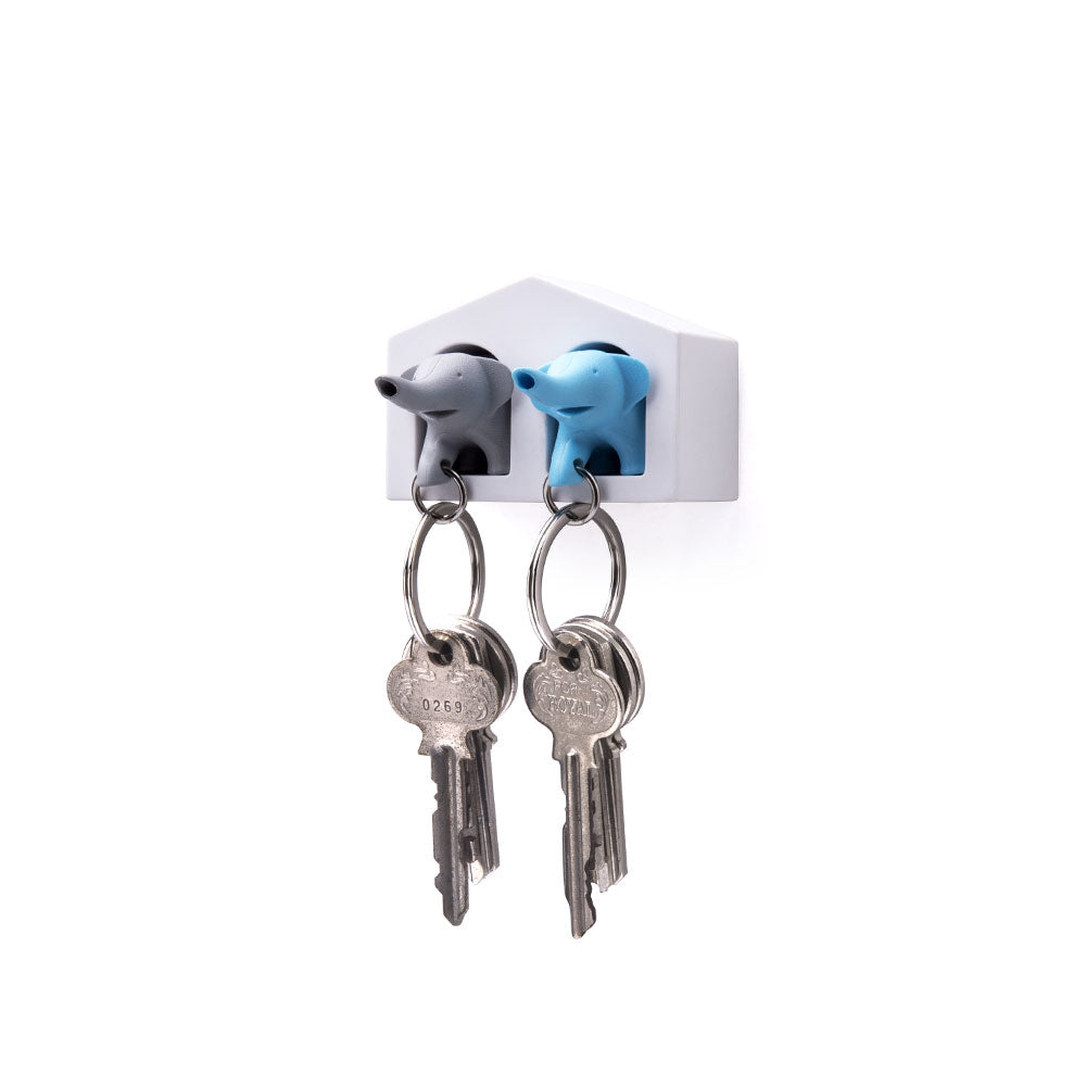 Duo Elephant Key Ring