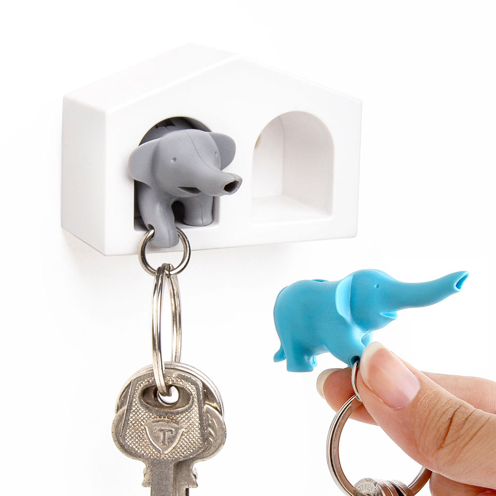 Duo Elephant Key Ring