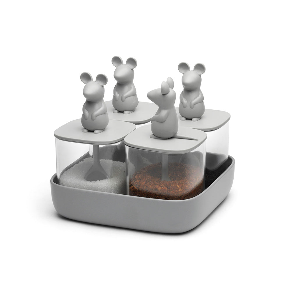 Lucky Mouse Seasoning Container Set