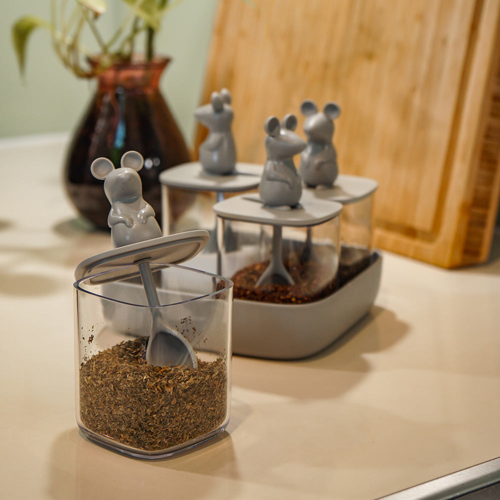 Lucky Mouse Seasoning Container Set
