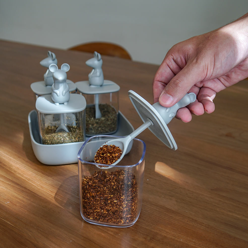 Lucky Mouse Seasoning Container Set