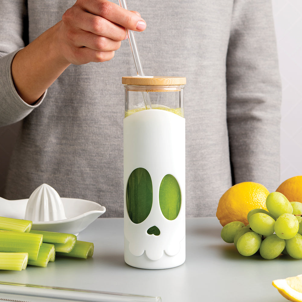 Bonesy - Tumbler with 2 Straws