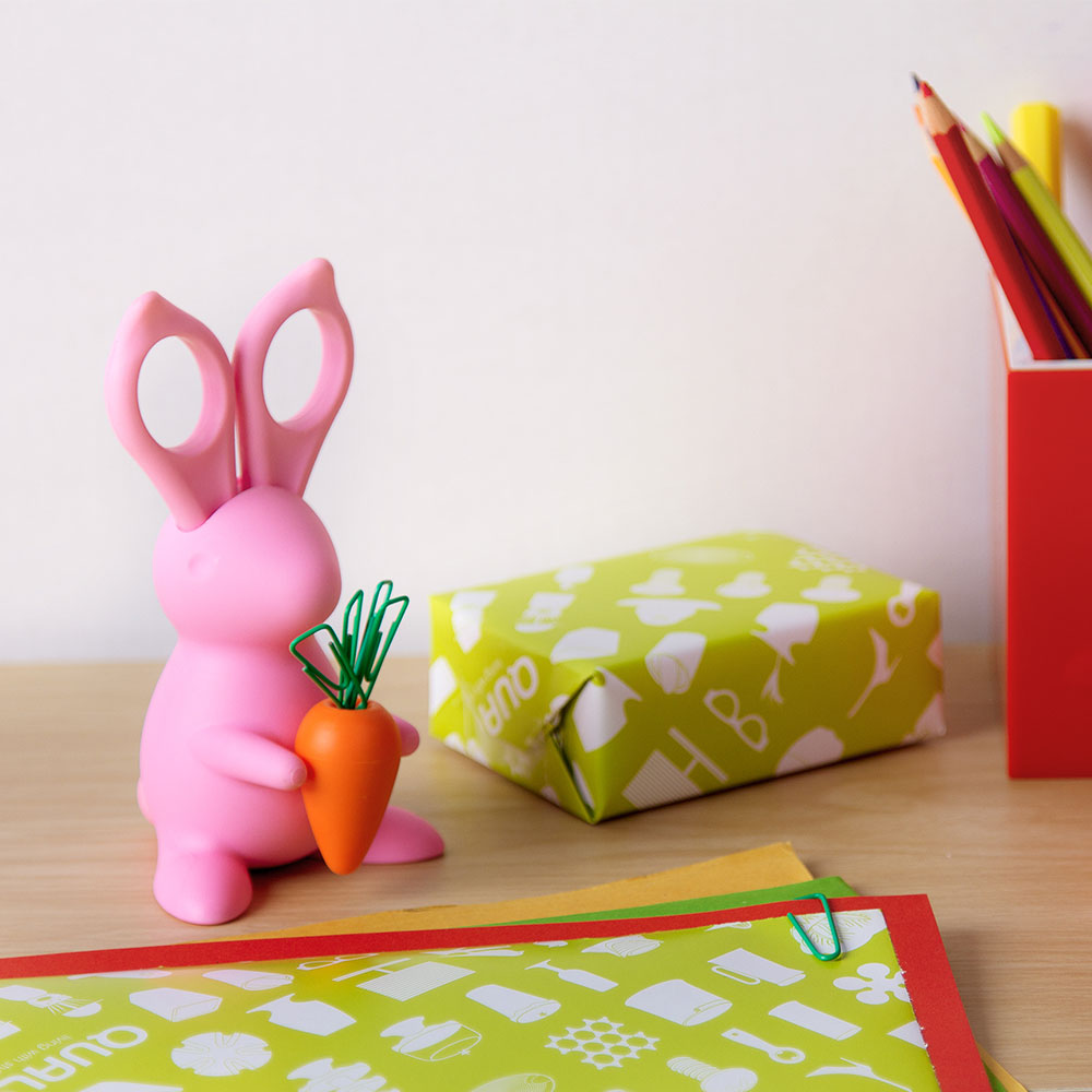 Desk Bunny Scissors & Paper Clip Holder