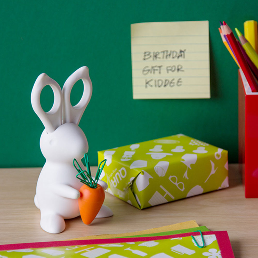 Desk Bunny Scissors & Paper Clip Holder