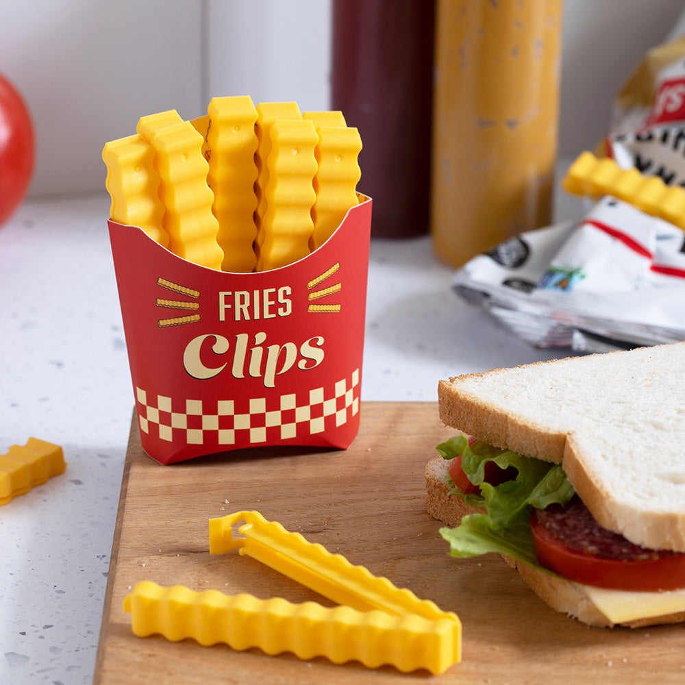 Fries Clips - 12 Bag Clips in a Magnetic Box