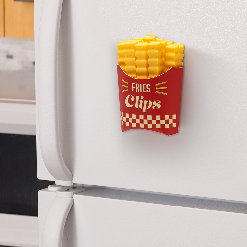 Fries Clips - 12 Bag Clips in a Magnetic Box