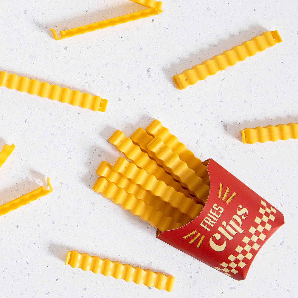 Fries Clips - 12 Bag Clips in a Magnetic Box