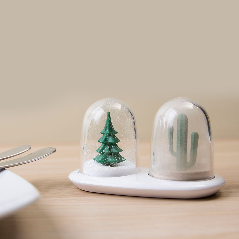 Winter and Summer Salt and Pepper Shaker Set