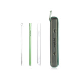 Essento Reusable Glass Straw Set