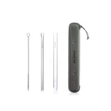 Essento Reusable Glass Straw Set