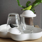 Sparrow Glass Mug and Lid/Holder