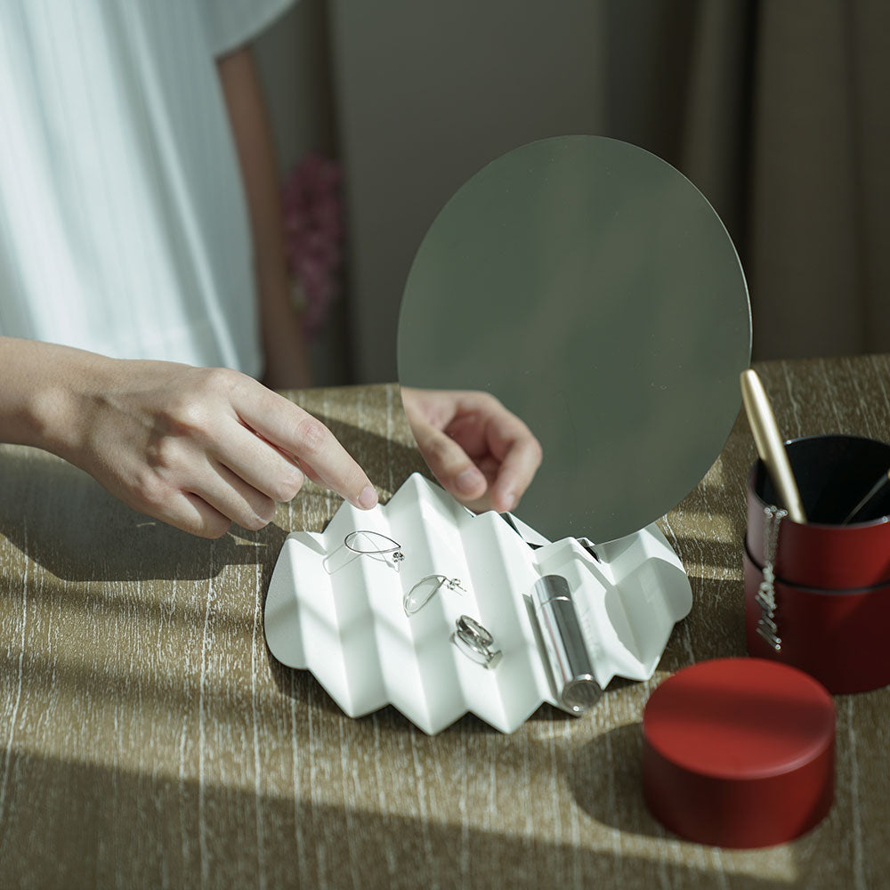 Summer Sunset Mirror and Accessory Tray