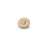 Wood Mood - Emoticon Badge (Beech)