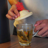 Bleaching Coral Glass Mug and Lid/Holder