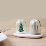 Winter and Summer Salt and Pepper Shaker Set