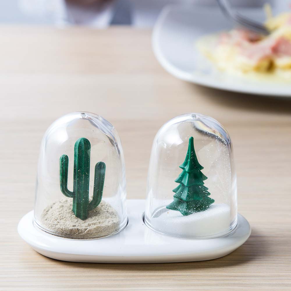 Winter and Summer Salt and Pepper Shaker Set
