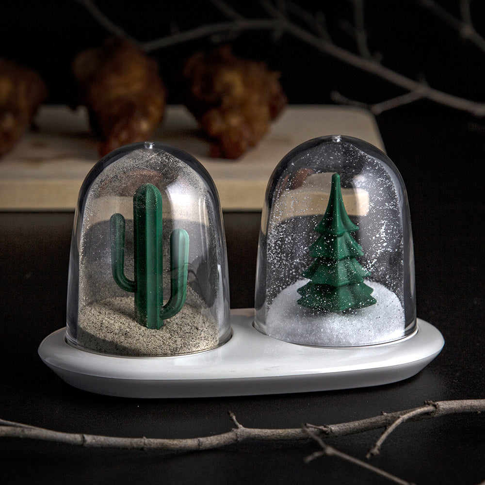 Winter and Summer Salt and Pepper Shaker Set